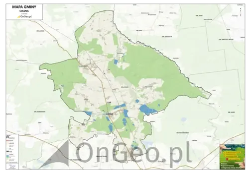 Mapa gminy Ciasna